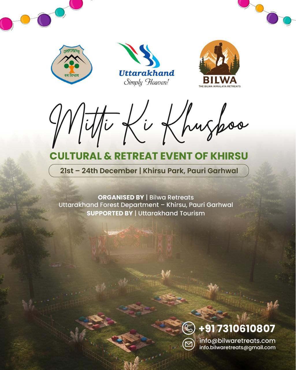 Bilwa Himalaya Retreats event campaign creative