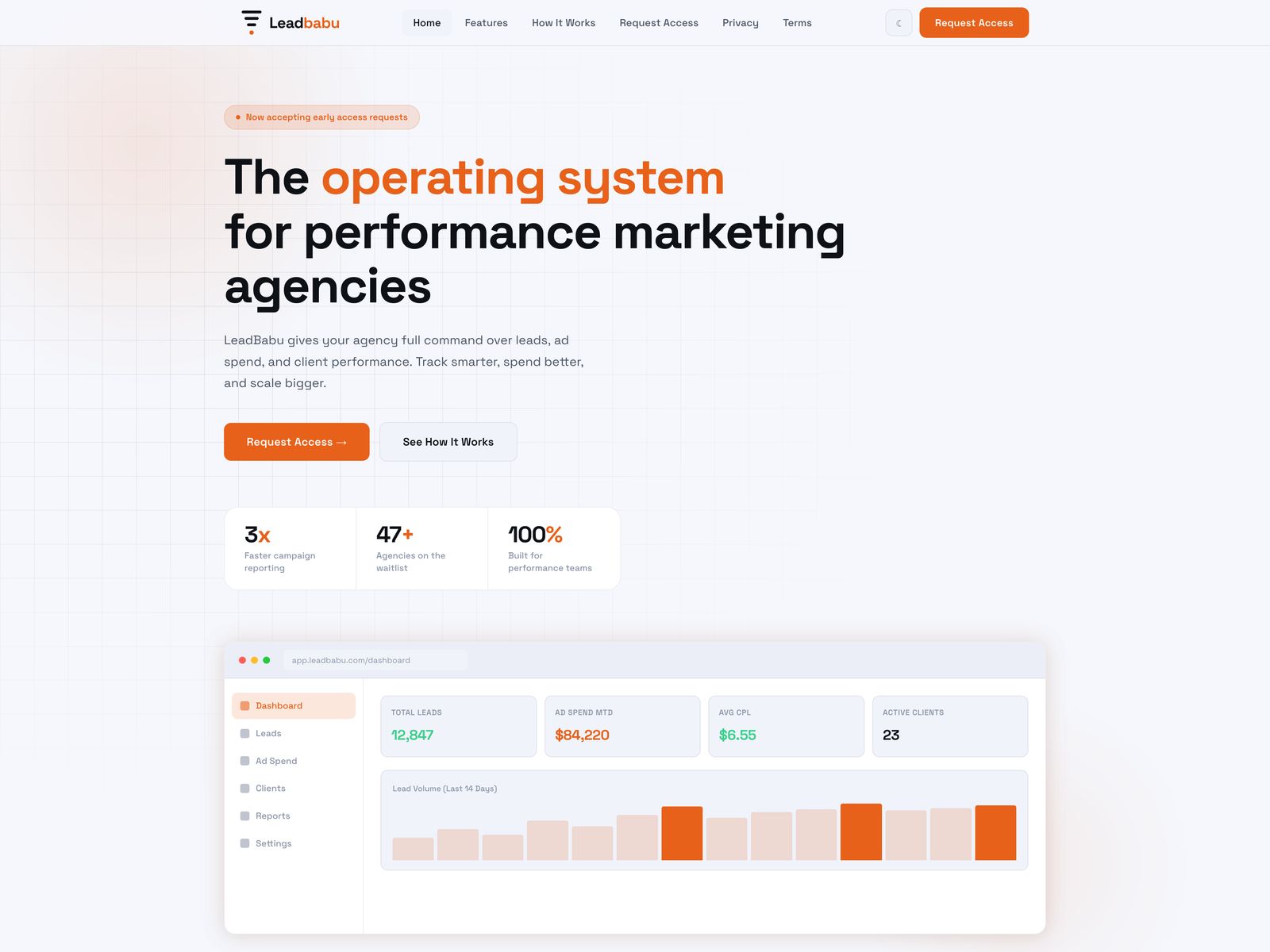 Leadbabu product website design